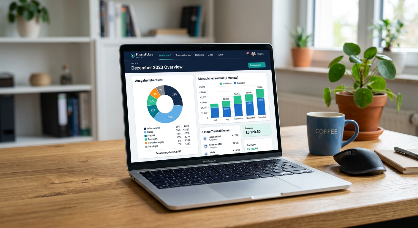FinanzKlar Dashboard – Expense Overview